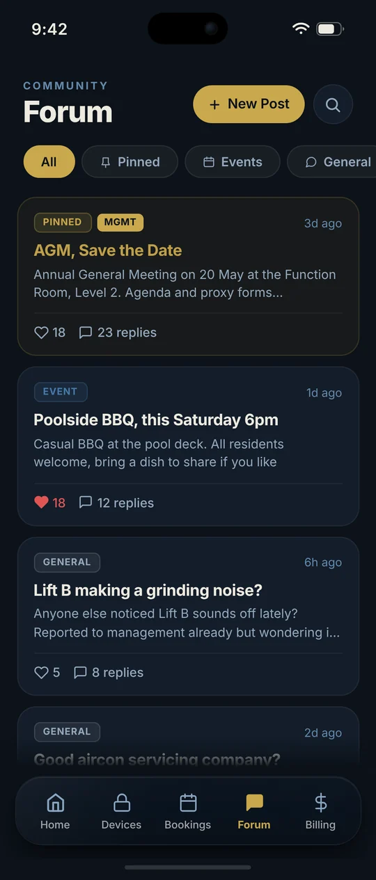 Community forum