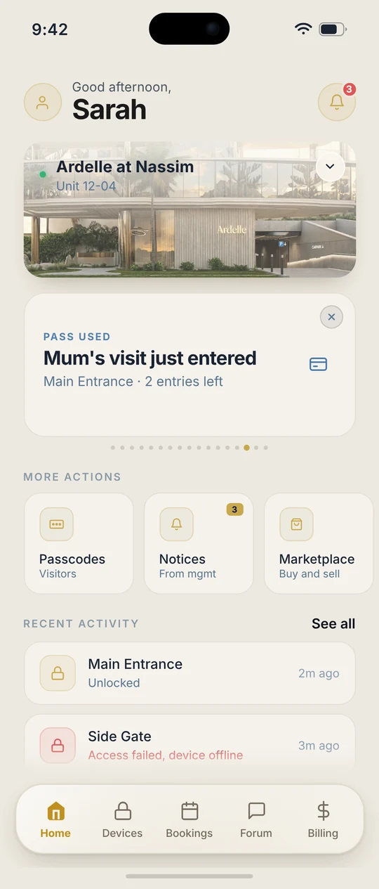 Everything at a glance