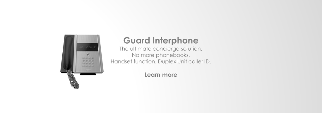 Interphone x1000: Guard Intercom system | Handset | Unit ID Protection | Full Duplex | caller ID | Stereo audio | Loudspeaker